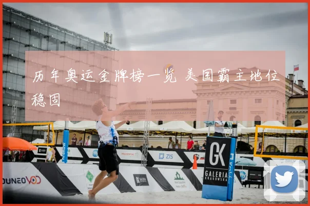 历年奥运金牌榜一览 美国霸主地位稳固