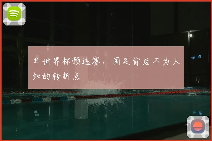 年世界杯预选赛,国足背后不为人知的转折点